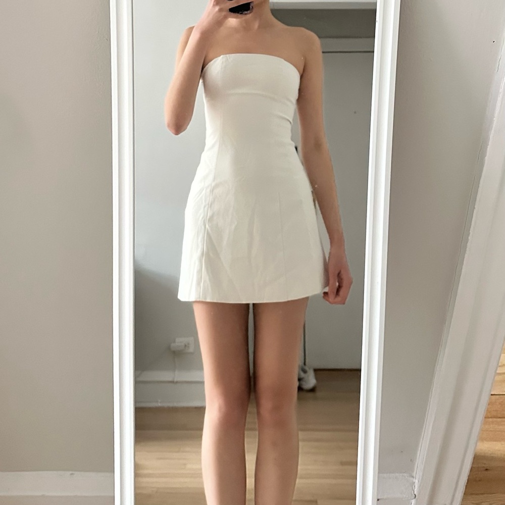 NWT Peppermayo Ayanna Strapless Mini Dress - Ivory